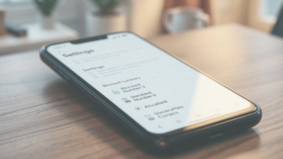 Jak znaleźć zablokowane numery w ustawieniach telefonu?